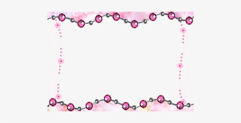 Photo Frame - Pink Beads - Torte Di Compleanno 18 Anni, transparent png #754704