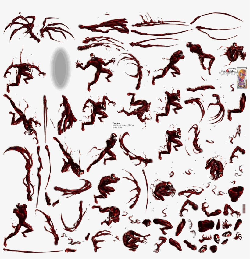 Click To View Full Size - Carnage Marvel Avengers Alliance, transparent png #755077