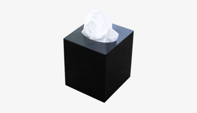 Facial Tissues Cube Box Black - Facial Tissue, transparent png #755220