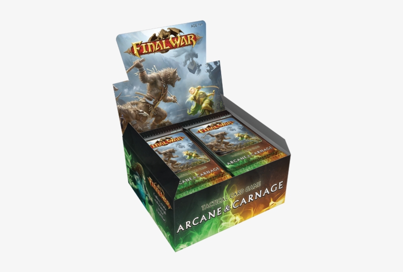 Arcane & Carnage Booster Box Final War Tcg Global - Action Figure, transparent png #755297