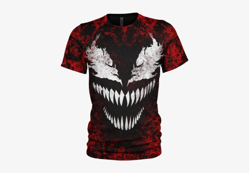 Venom Vs Carnage 3d Shirt - T Shirt In 3d Venom, transparent png #755435