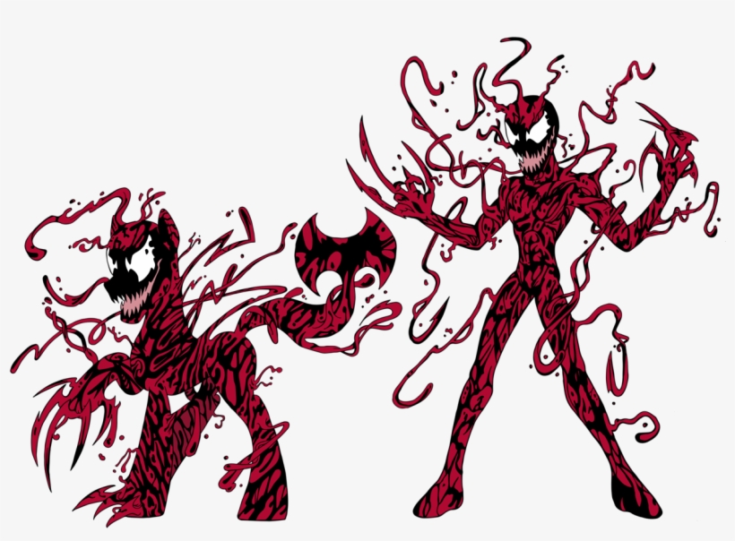 #1202378 - Artist - Edcom02, Artist - Jmkplover, Axe, - Carnage Symbiote Background, transparent png #755478