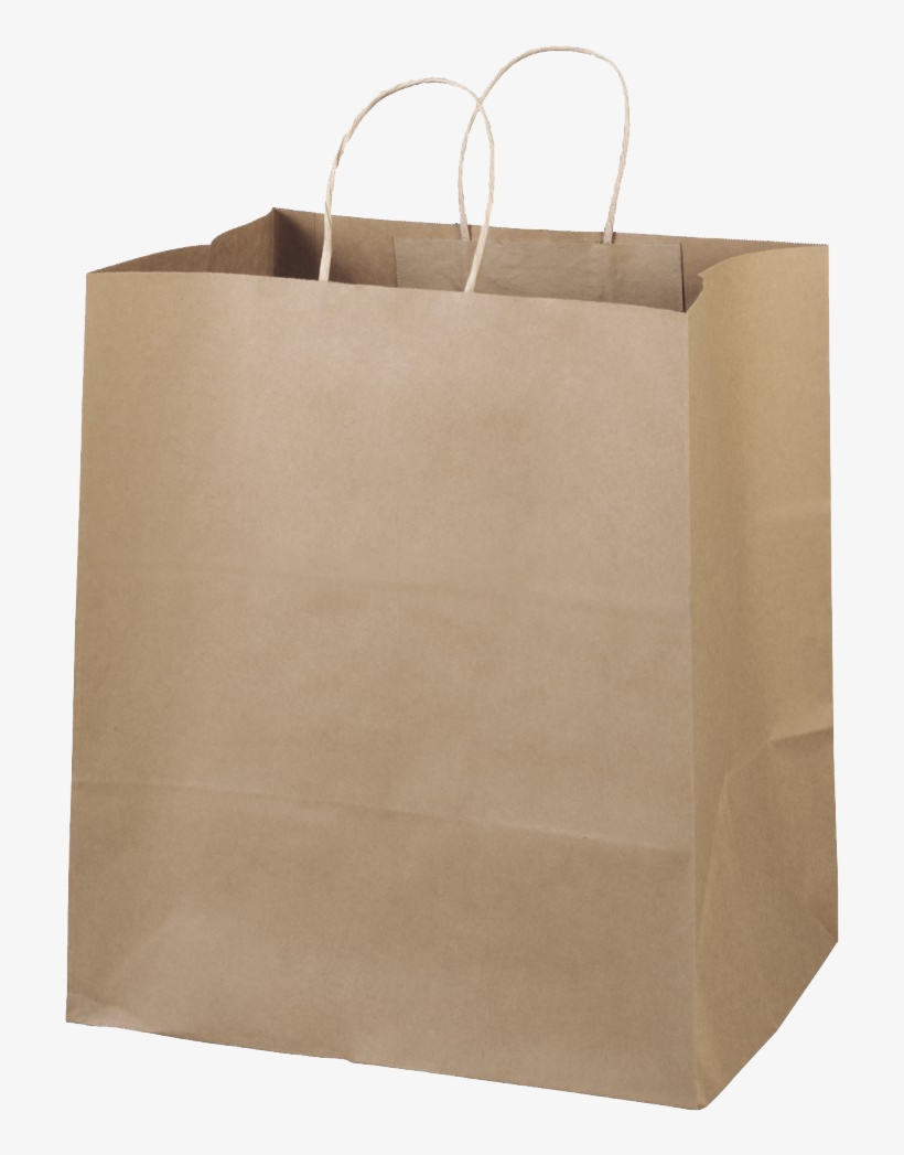 Kraft Paper Bag 2 - Customizable Reusable Paper Shopping Bags - Sample, transparent png #755579