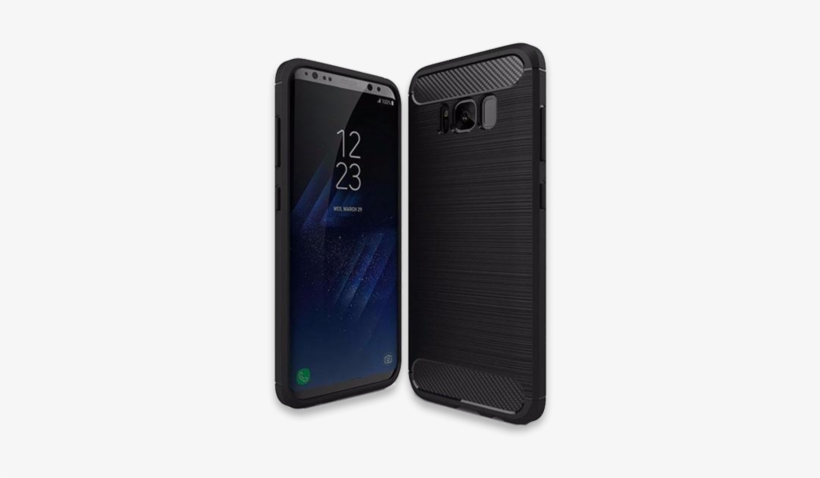 Products/410-soft Tpu Brushed Carbon Fiber Texture - Carbon Fibre Brushed Tpu Hoesje Samsung S8 Plus / S8+, transparent png #755682