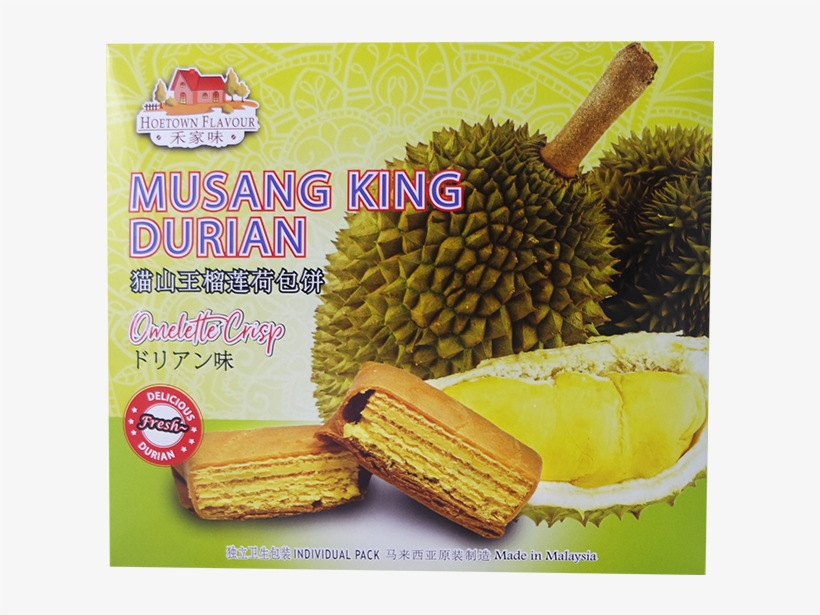Musang King Gold Durian Flavor Biscuit Omellette Factory - Durian, transparent png #755703