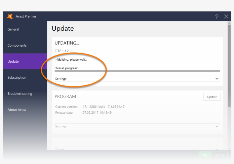 The Update Screen Displays The Progress Of The Vps - Updating Virus Guard, transparent png #756169