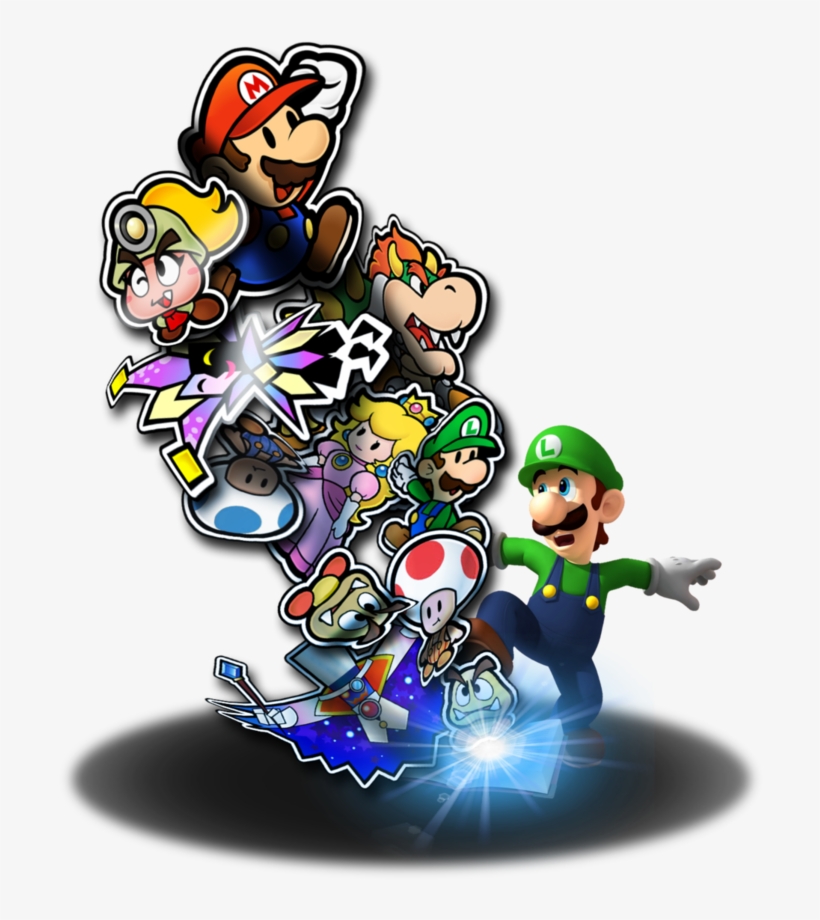 Nintendo - Mario And Luigi Paper Jam Mr L, transparent png #756948