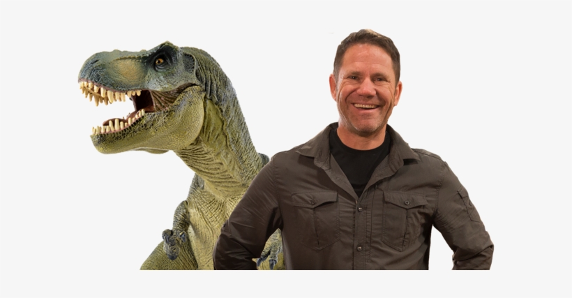 Steve Backshall And A T-rex - Deadly Dinosaurs With Steve Backshall, transparent png #757268