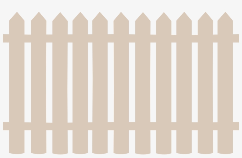 Transparent Fence - White Fence Vector Png, transparent png #758330