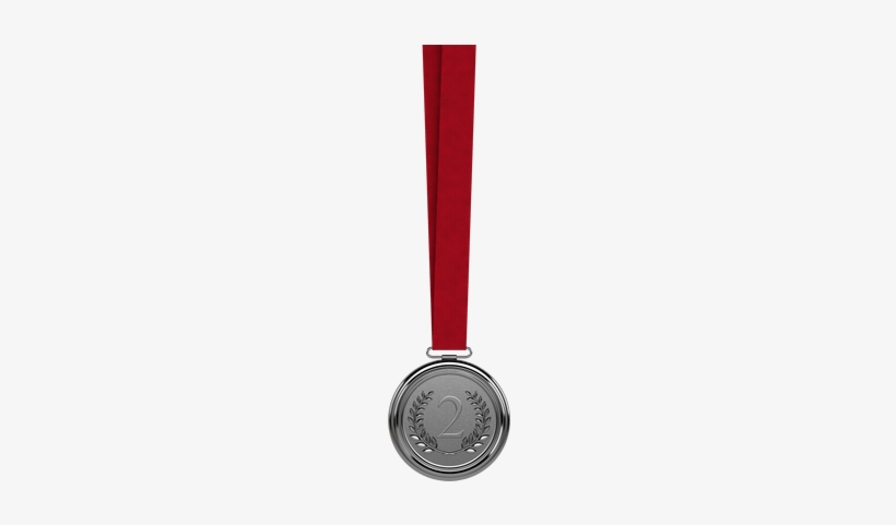 Silver Medal Second - Medal Ribbon Transparent, transparent png #758595