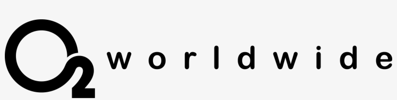 O2 Worldwide Horizontal Black Logo On No Background - Line Art, transparent png #758678