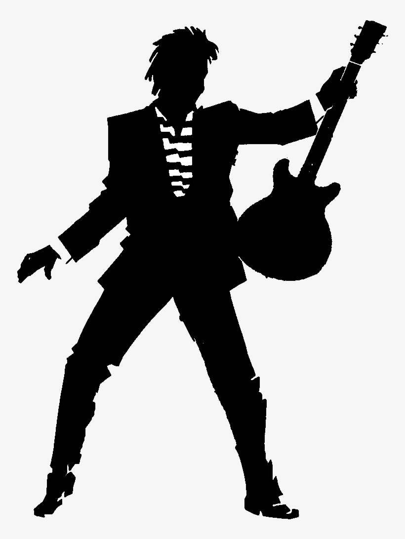 Pee Kay Music Rock Guitarist Silhouette Png - Guitar Player Silhouette, transparent png #758768