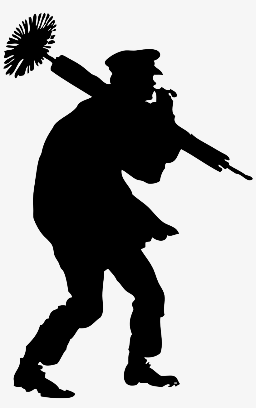 Free Vector Chimney Sweep Silhoutte Clip Art - Chimney Sweep Clipart, transparent png #759031