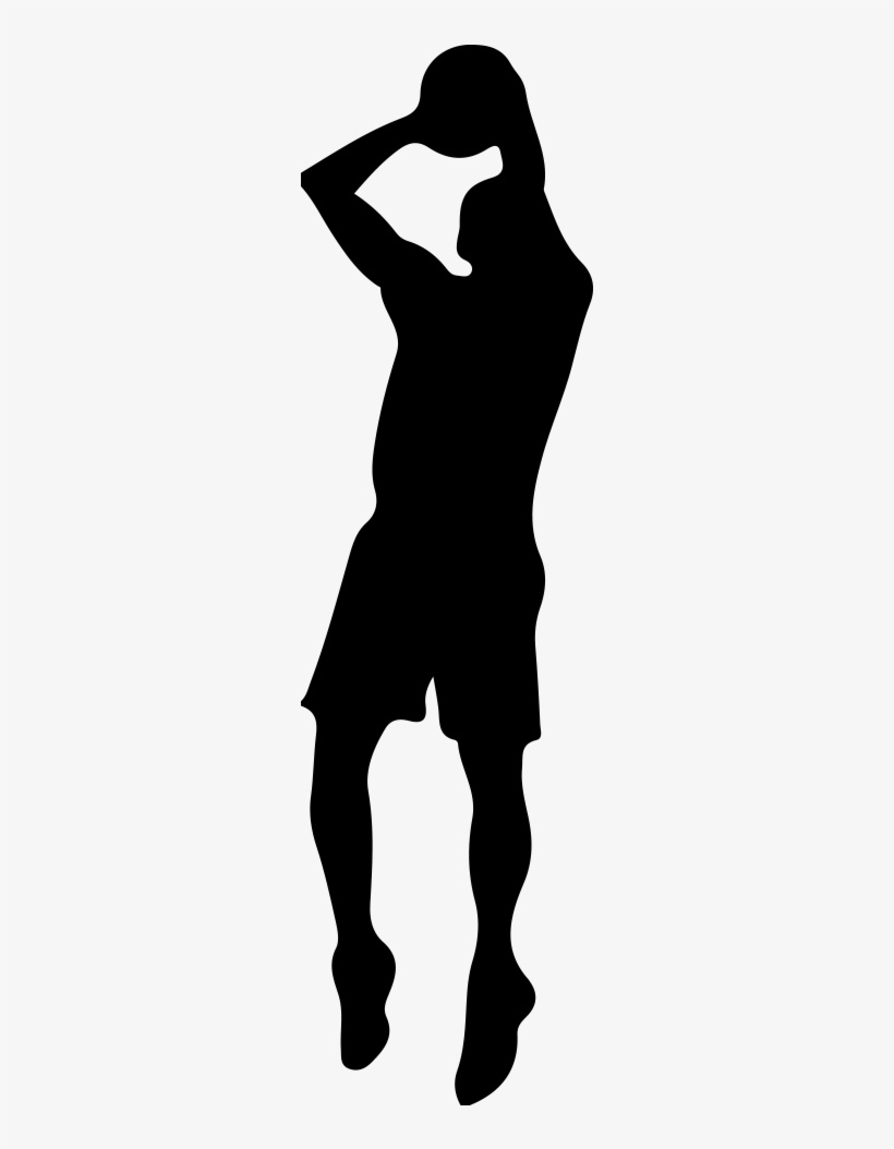 Basketball Shot Png Transparent Basketball Shot - Wall Sticker Basketball Player Silhouette, transparent png #759144