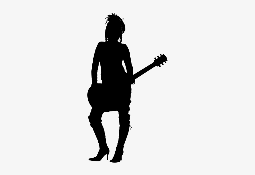Woman - Rock Girl Silhouette Png, transparent png #759331