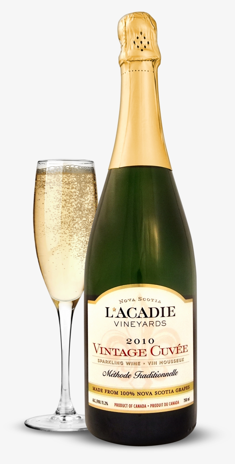Lacvintagecuvee2010 - L'acadie Vineyards Vintage Cuvee, transparent png #759692