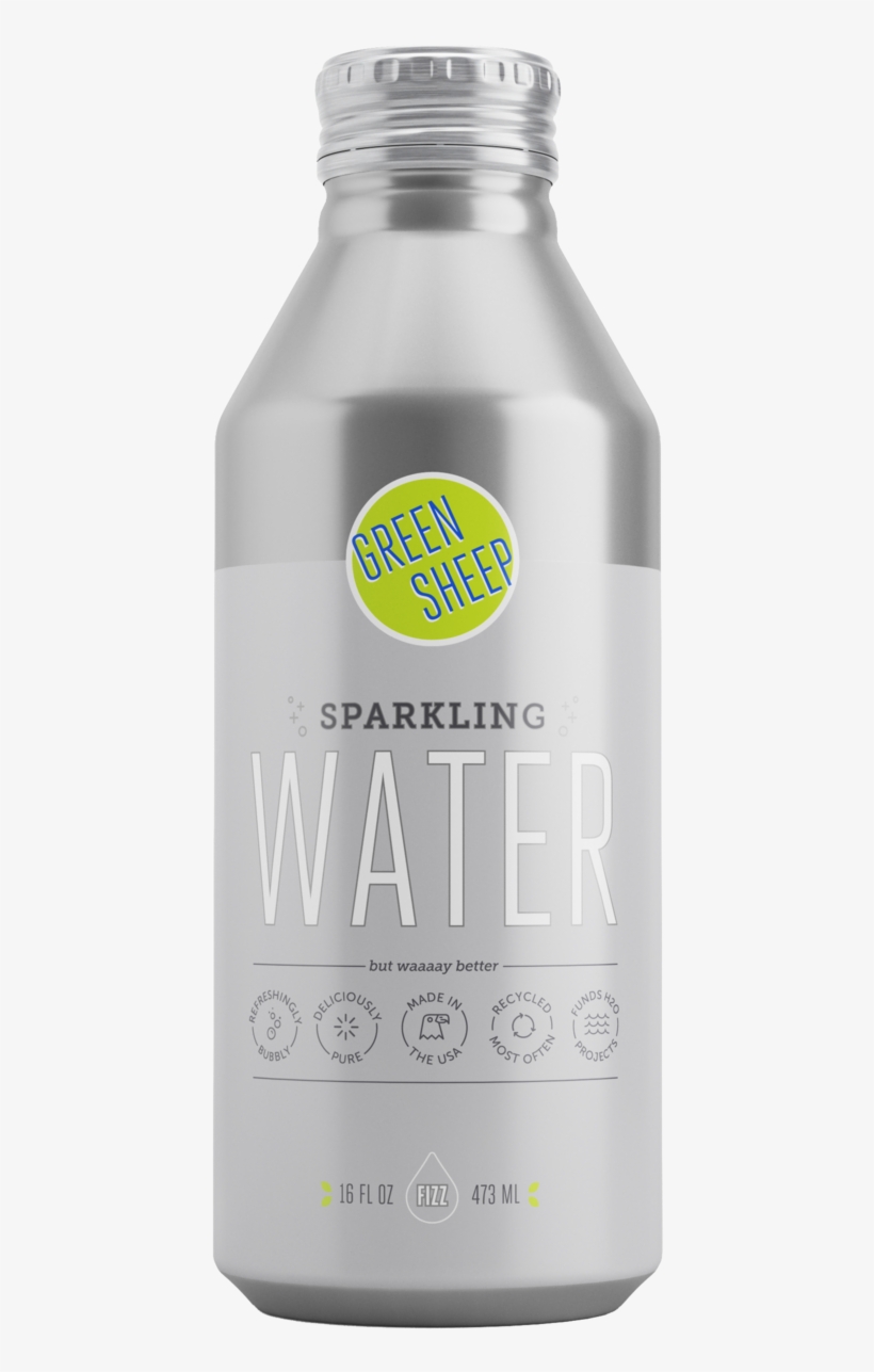 Sparkling1 - 0-front - Aluminum Bottles 16 Oz, transparent png #759718