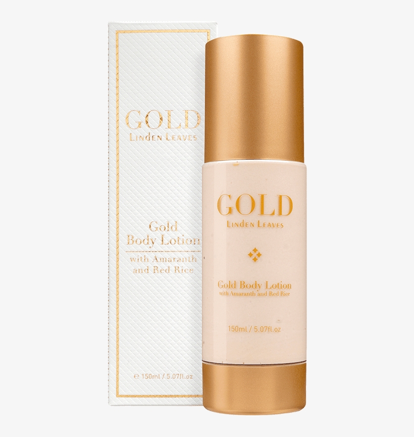 Linden Leaves Gold Body Lotion, transparent png #7501891