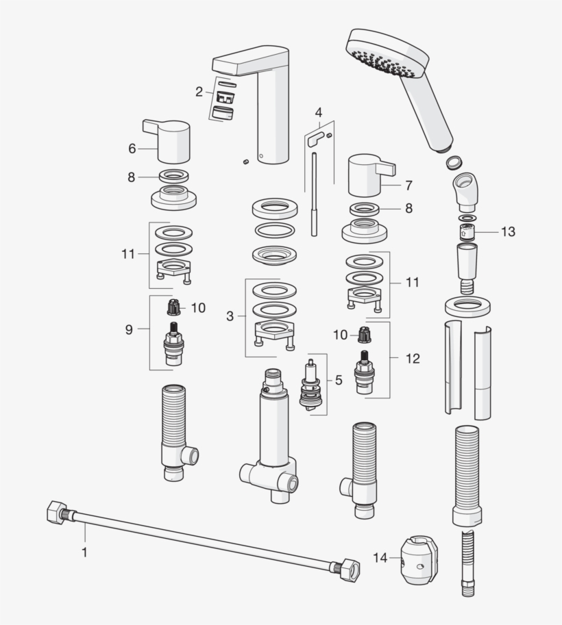 Sp3843 Bath Faucet, transparent png #7503127