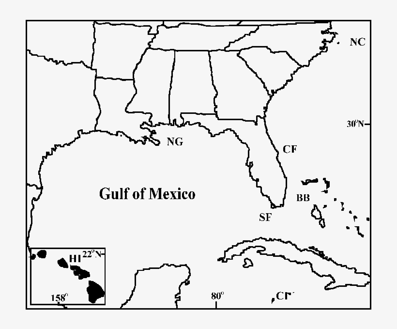 Sampling Locations For Wahoo From North, transparent png #7505006