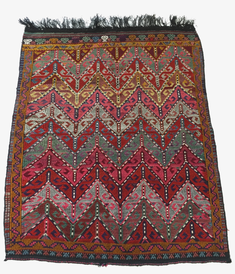 Multicolored Zigzag Kilim, transparent png #7505334