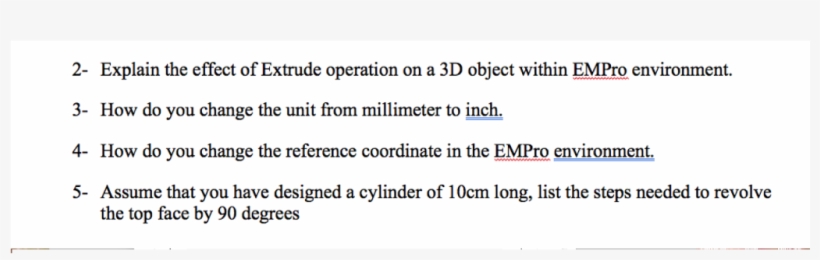 2- Explain The Effect Of Extrude Operation On A 3d, transparent png #7511795