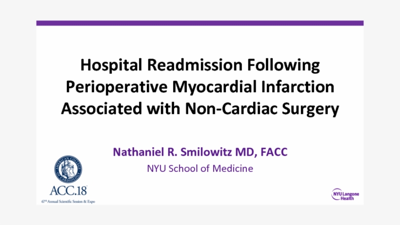 Hospital Readmission Following Perioperative Myocardial, transparent png #7511915