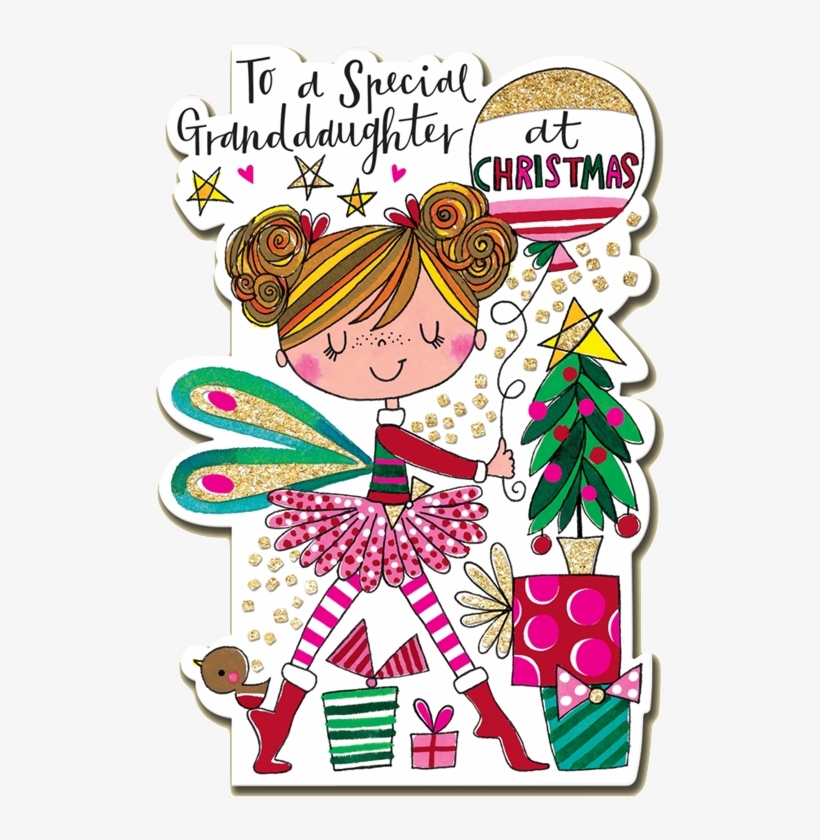 Ballerina Granddaughter Christmas Card By Rachel Ellen, transparent png #7512112