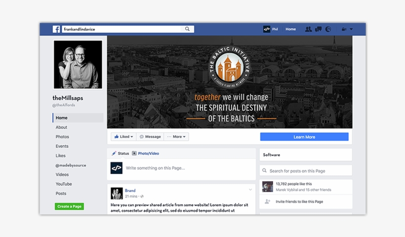 Facebook Cover, transparent png #7513338