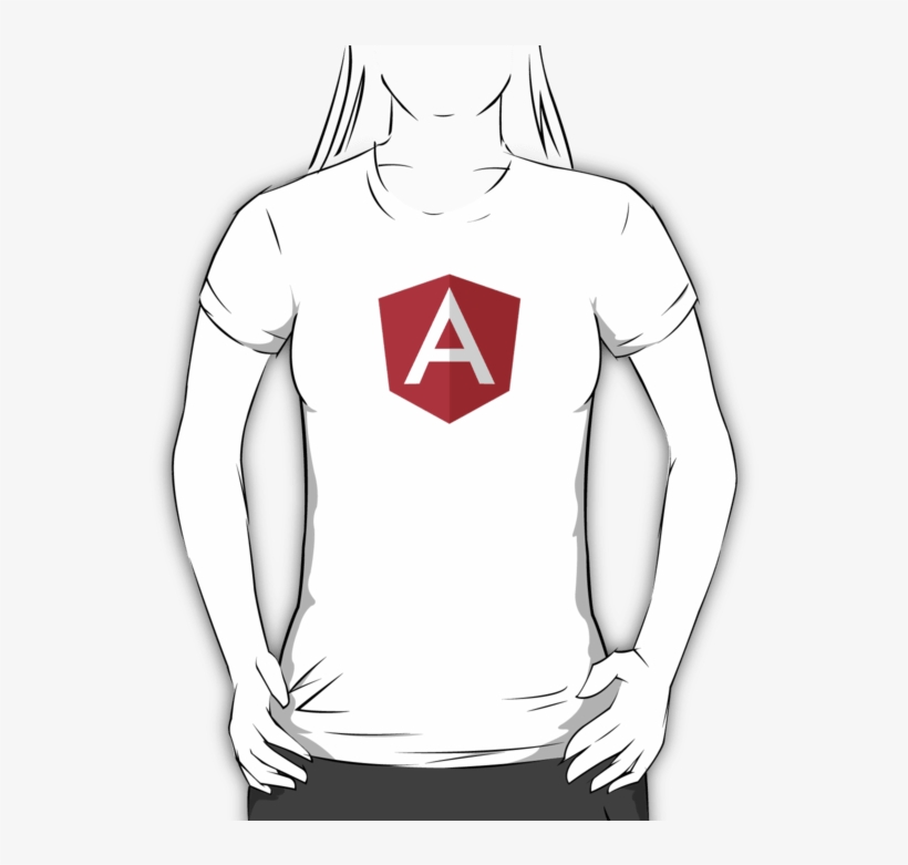 Angularjs T-shirt, transparent png #7515862