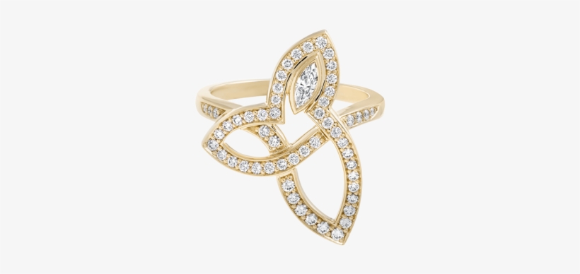 Lily Cluster By Harry Winston, Diamond Ring In Yellow, transparent png #7516294