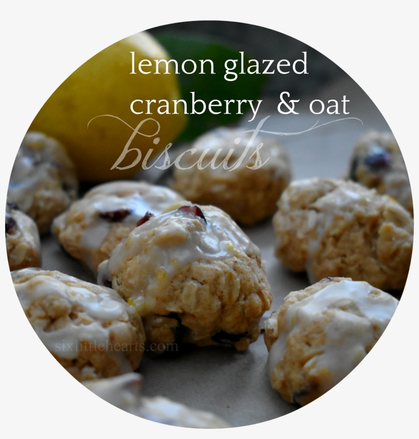 Lemon Glazed Cranberry And Oat Biscuits, transparent png #7517024