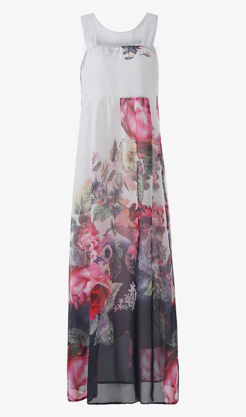 Dropshipping For Round Neck Sleeveless Floral Print, transparent png #7518838