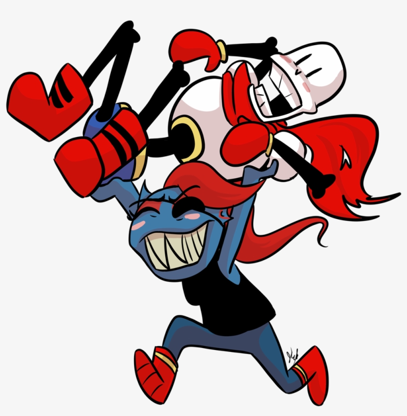 “ A Little Papyrus And Undyne Honestly I Ship Them, transparent png #7521684