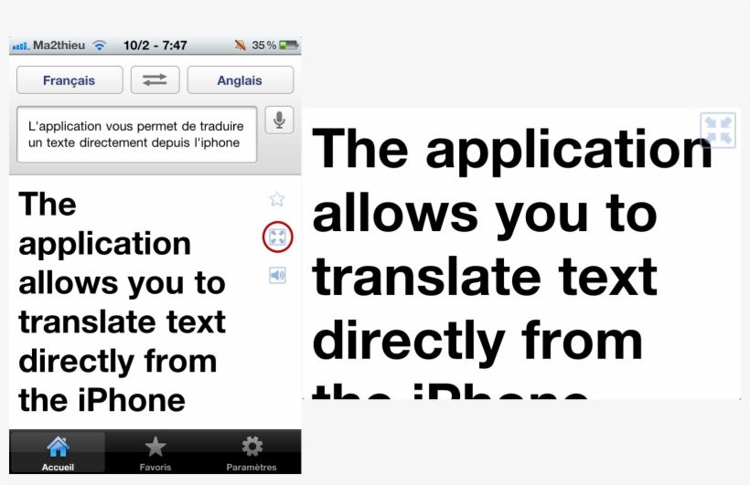 Affichez Le Résultat En Plein Écran Sur Google Translate, transparent png #7522110