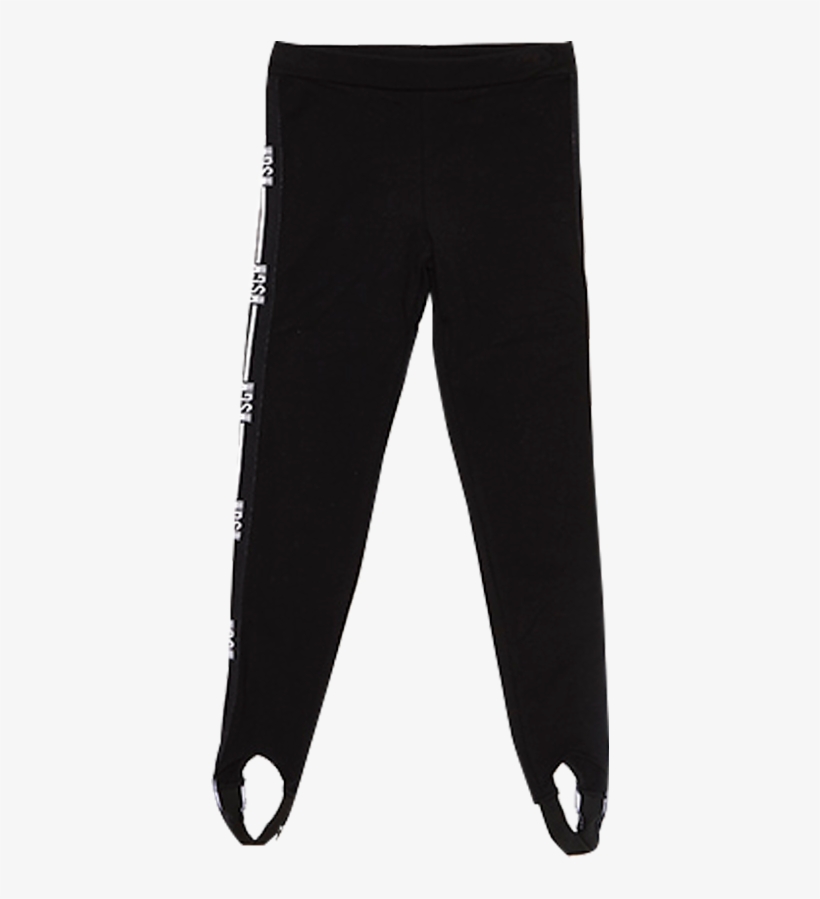 Msgm Kids Logo Stripe Stirrup Leggings, transparent png #7522934