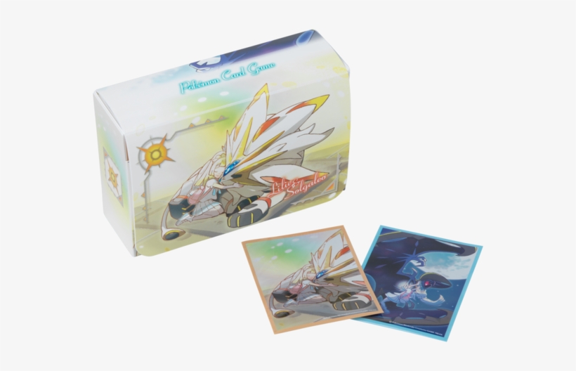 Pokemon Tcg Card Deck Box & 2 Sleeves Sun & Moon Solgaleo, transparent png #7523350