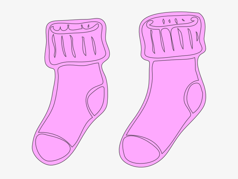 Pink Clipart Socks, transparent png #7524705