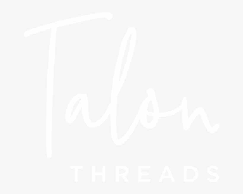 Talonthreads Logo White, transparent png #7526167