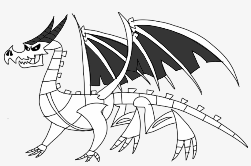 Skeleton Dragon, transparent png #7528094
