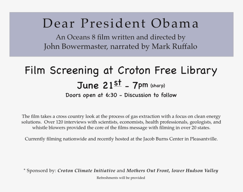 Dear Pres Obama, transparent png #7528851