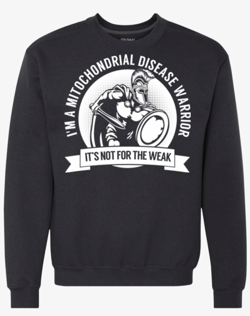 Mitochondrial Disease Warrior Spartan Crewneck Sweatshirt, transparent png #7530417