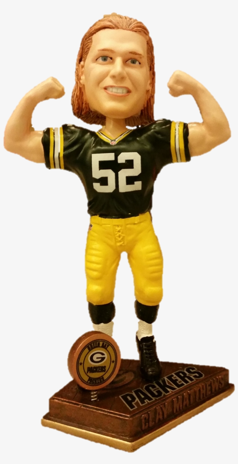 Clay Matthews Green Bay Packers Bobblehead Limited, transparent png #7531231