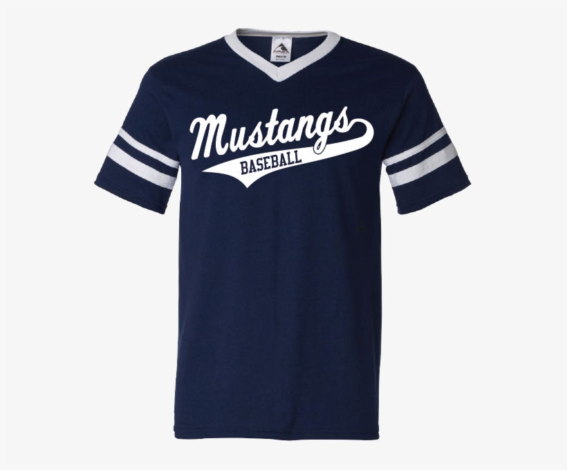 V-neck Jersey With Striped Sleeves Baseball, transparent png #7532004