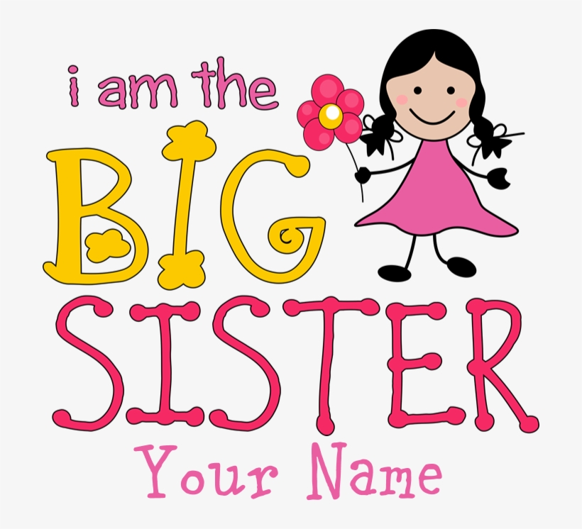 Stick Figure Flower Big Sister 5'x7'area Rug, transparent png #7536583