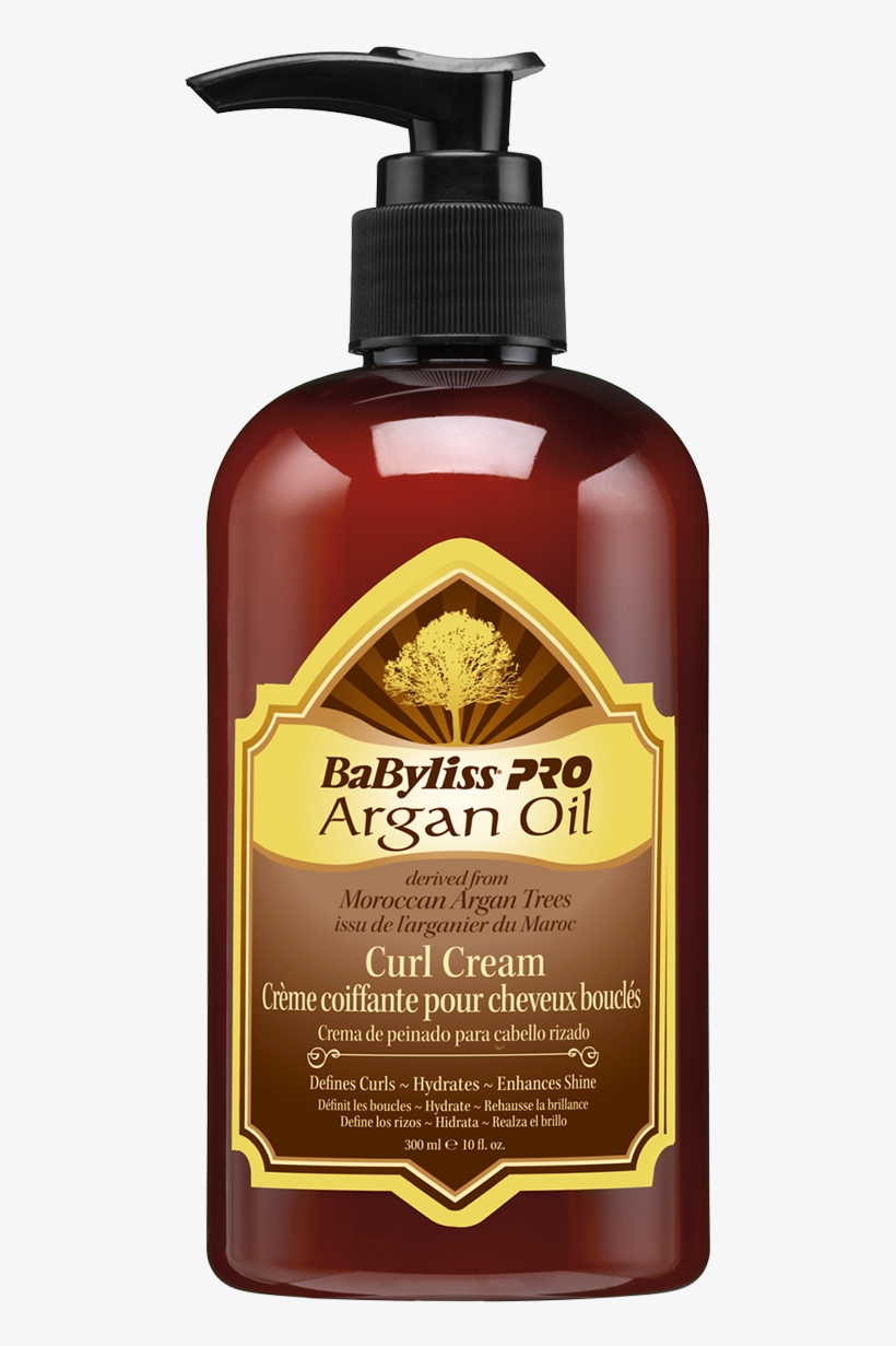 Babyliss Babyliss Argan Oil Curl Cream 300ml, transparent png #7536714