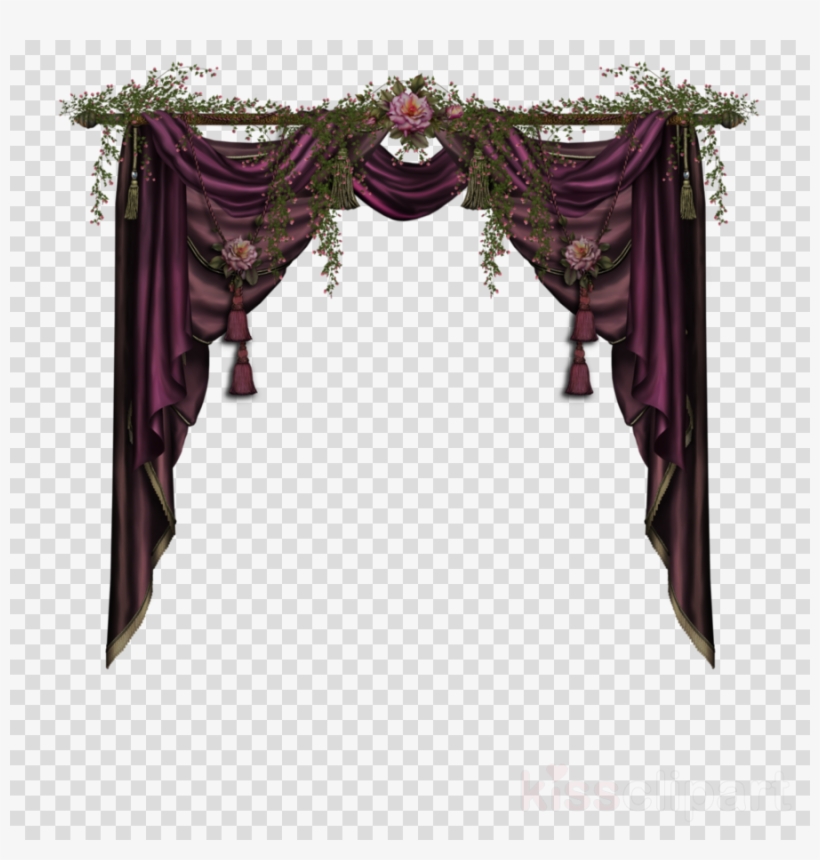 Gothic Curtains Clipart Window Treatment Window Blinds, transparent png #7537115