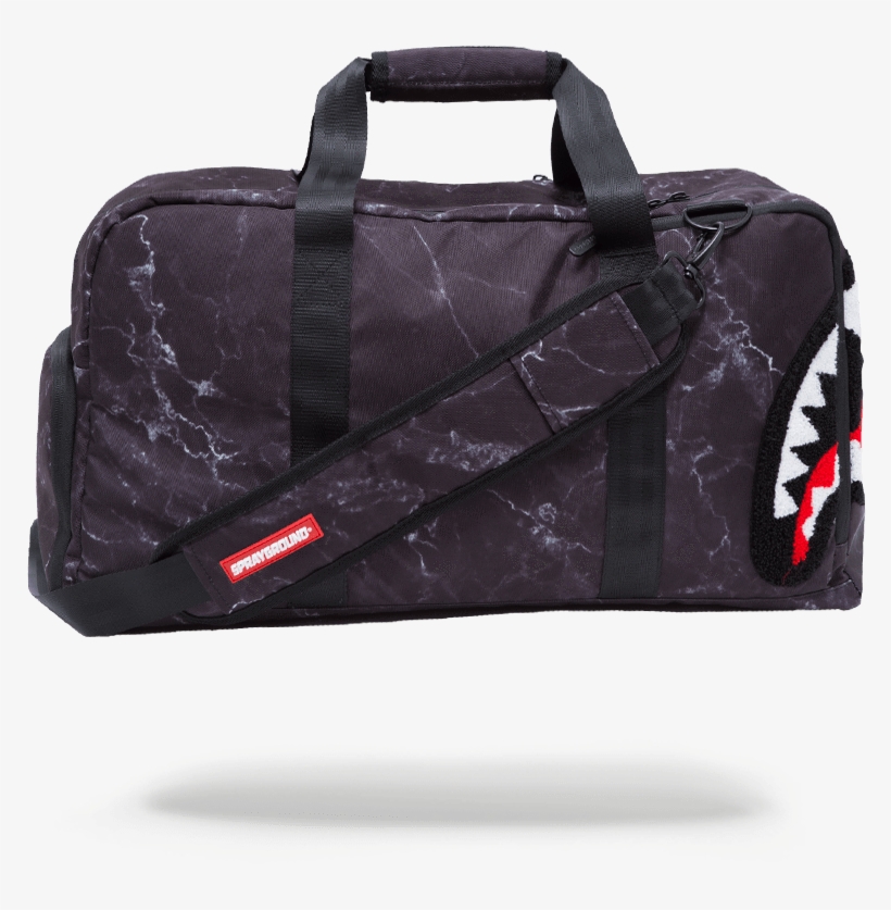 Sprayground Beyond Hype Black Marble Duffle Strap 1, transparent png #7537682