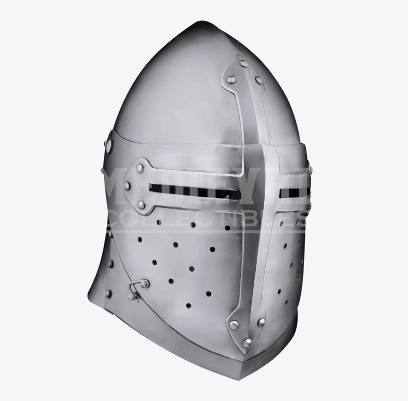 14th Century Sugar Loaf Visored Helmet, transparent png #7538599