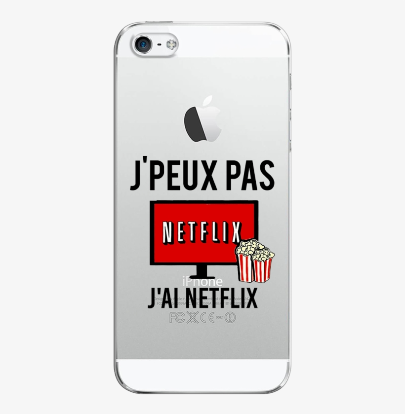 Coque Iphone 5/5s/se J Ai Netflix, transparent png #7541439
